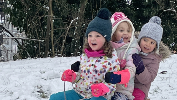 Snežno jutro pri Ježkih